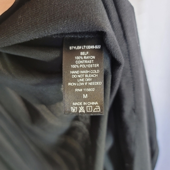 LUSH SLEEVELESS SHEER BLACK DUSTER W FRONT POCKETS, SZ MEDIUM - Picture 7 of 13